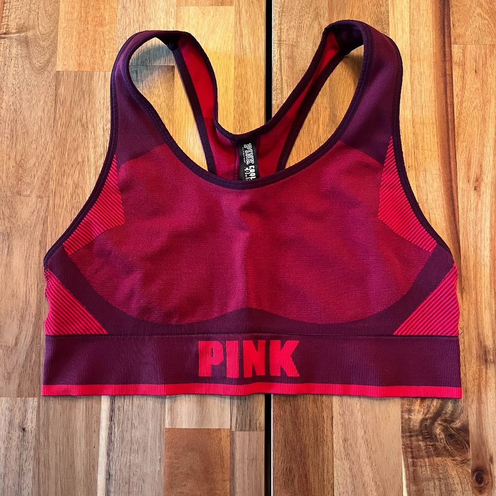 PINK Victoria's Secret Sports Bra - Red (L)